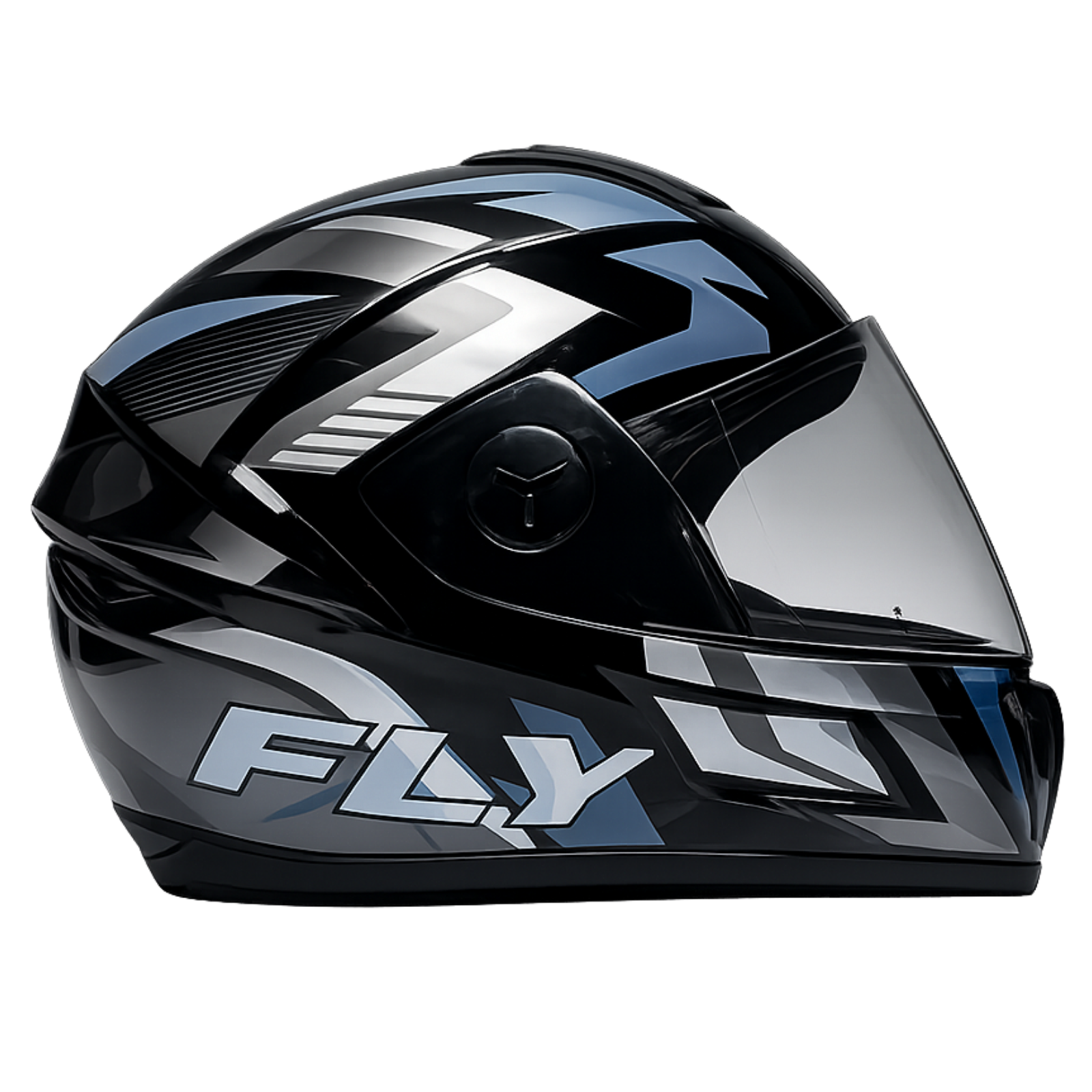Fly orange glossy helmet