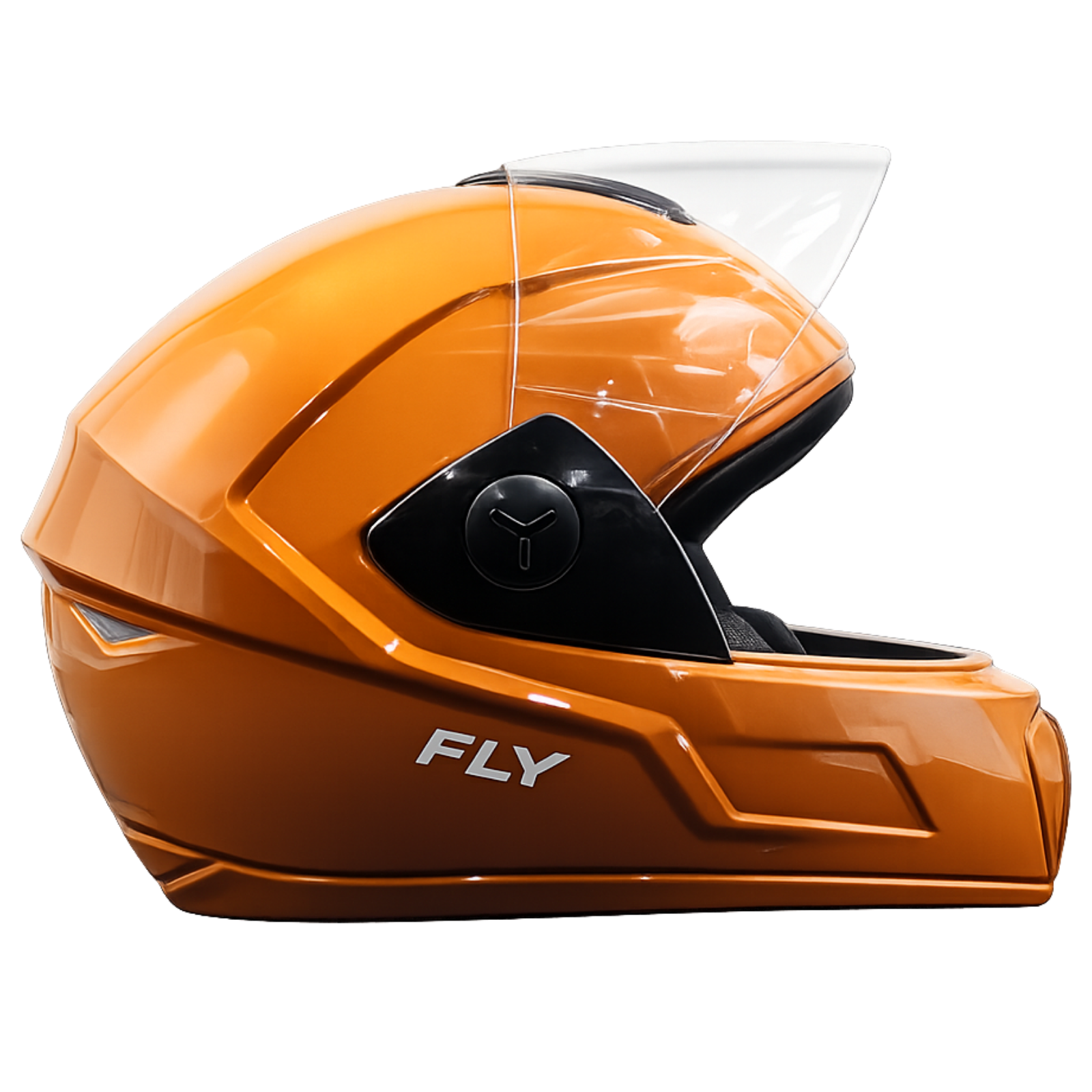 Fly red glossy helmet
